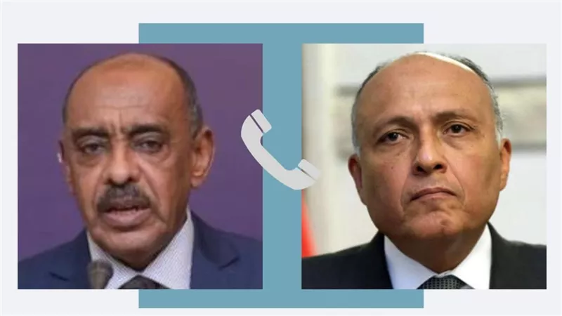 وزير الخارجية المصري يستعرض مع نظيره السوداني مسارات التعاون الثنائي بين البلدين